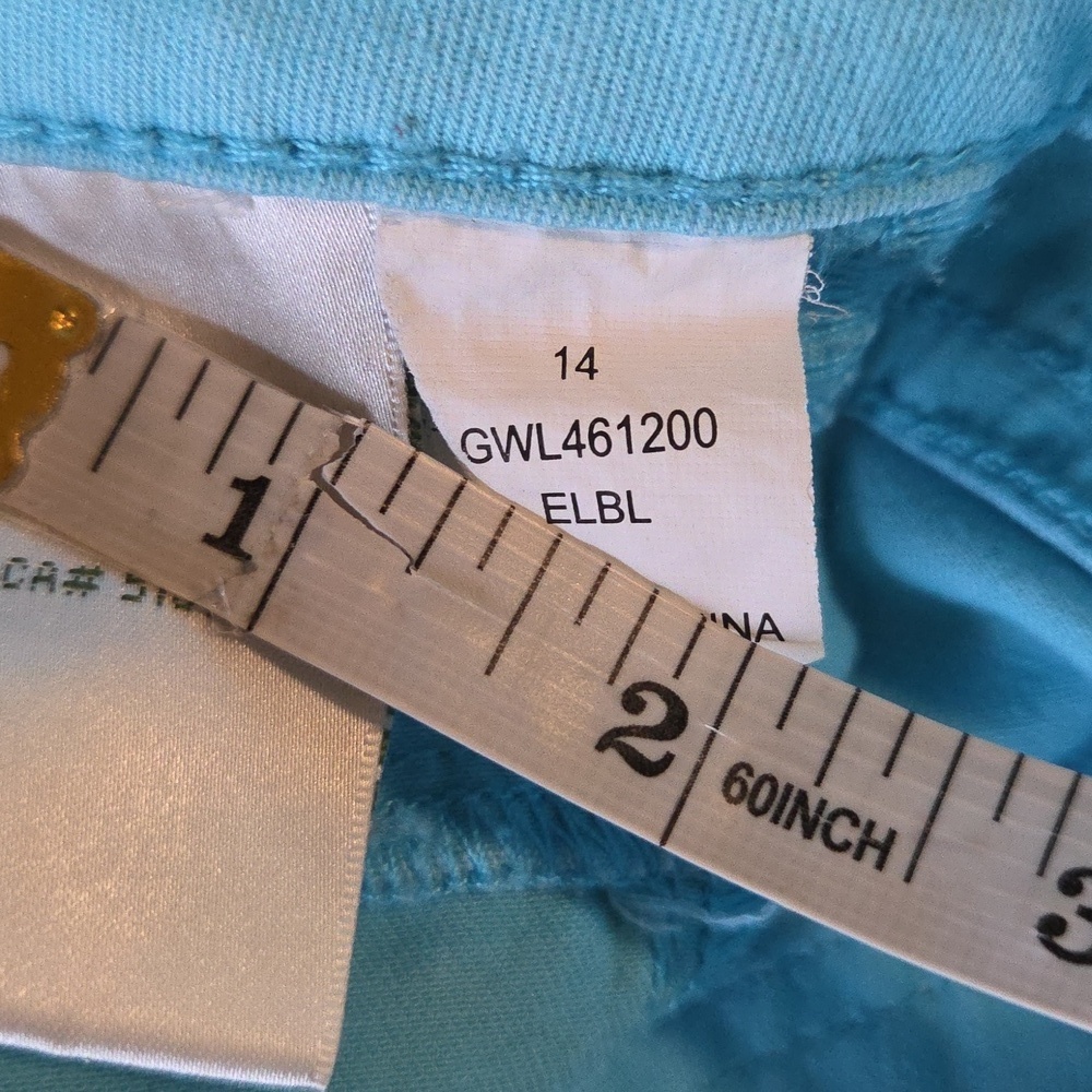 Y2K Joe's Jeans Turquoise Aqua Blue Skinny Jeans Girls Size 14 Spring Summer - Picture 6 of 6